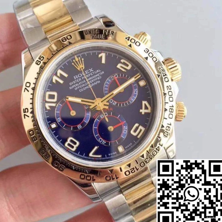 Wrapped Rolex Gold Cosmograph Factory Blue 3A Daytona Dial 116503 Yellow 18K 1205
